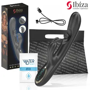 IBIZA - JAUDĪGS TRUŠU VIBRATORS AR MASĀŽAS RITOŠO PĒRLI