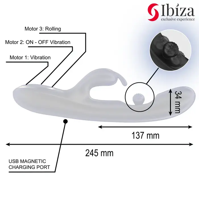 Rabbit vibrator IBIZA TECHNOLOGY IBIZA Photo 3