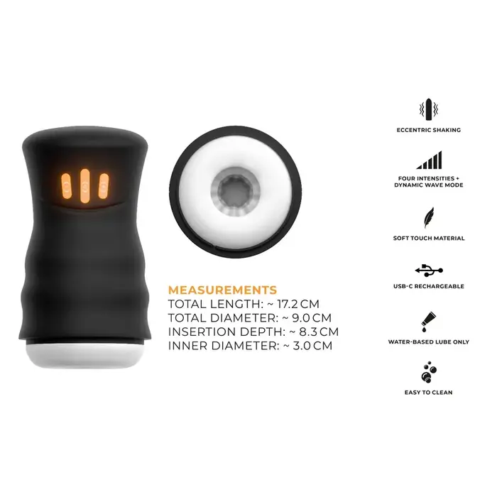 Masturbator You2Toys GYRO — silicone textured, rechargeable Photo 13