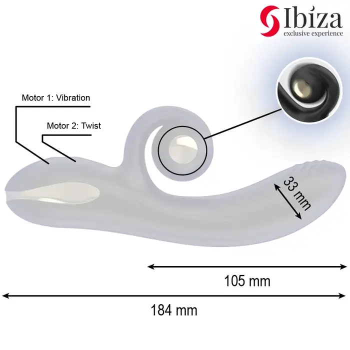 Вибратор IBIZA TECHNOLOGY IBIZA Twister Photo 4