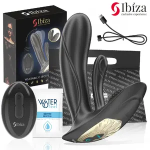 IBIZA - VALKĀJAMS VIBRATORS AR G PUNKTA UN KLITORA STIMULĀCIJU AR TĀLVADĪBAS PULTI