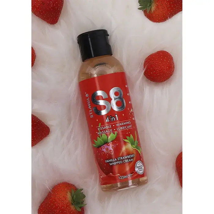 Lubrikants STIMUL8 S8 4‑in‑1 Zemeņu 125 ml Photo 2
