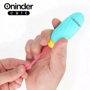 Vibro-pagriežams silikona ola ONINDER CUTE D-242096 — medicīniskais silikons, vairāki vibrācijas režīmi
