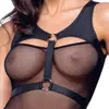 Cottelli Collection Kleita un Tanga XL — melna tīkliņa Photo 4