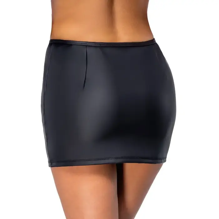 Mini skirt Cottelli Collection Skirt Rhinestone Zip S Photo 5
