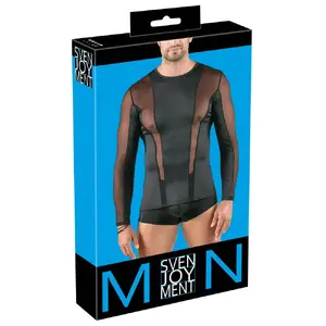 Long-sleeve shirt Svenjoyment — size XL, long sleeves, transparent net inserts, 90% polyester/10% spandex