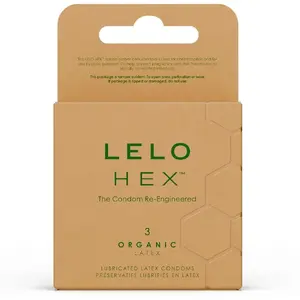 LELO - HEX ORGANIC CONDOM BOX 3 ШТ.
