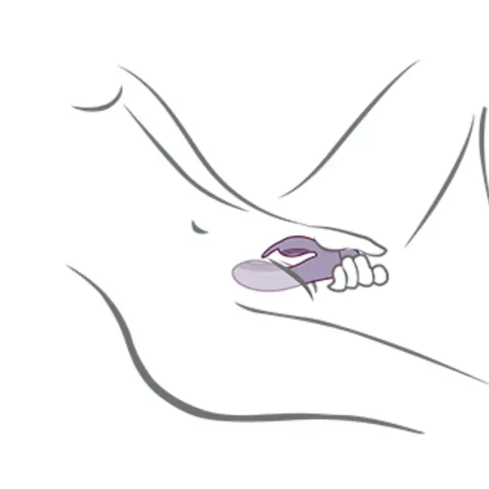 Vibrator rocks off Glo Girl Purple Rabbit Photo 5