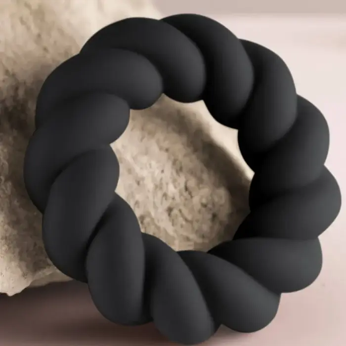 Masturbator ring rocks off TWIST Black (D-244043) Photo 5