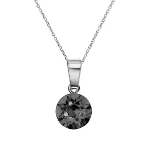 925 Sterling Silver "Classic (Silver Night)" pendant with Crystals From Swarovski™