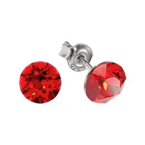 925 Sterling Silver "Classic (Light Siam)" with Crystals From Swarovski™
