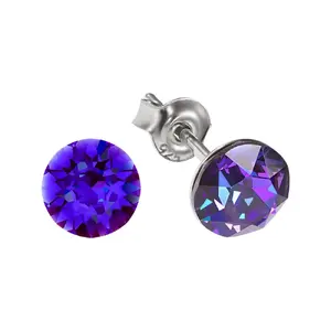 925 Sterling Silver "Classic (Heliotrope)" with Crystals From Swarovski™