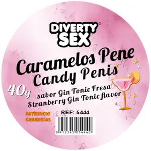 Jaunuma konfektes diablopicante — DIABLO PICANTE 20 dzimumlocekļa formas konfektes garšā džins & toniks, 20 gab.