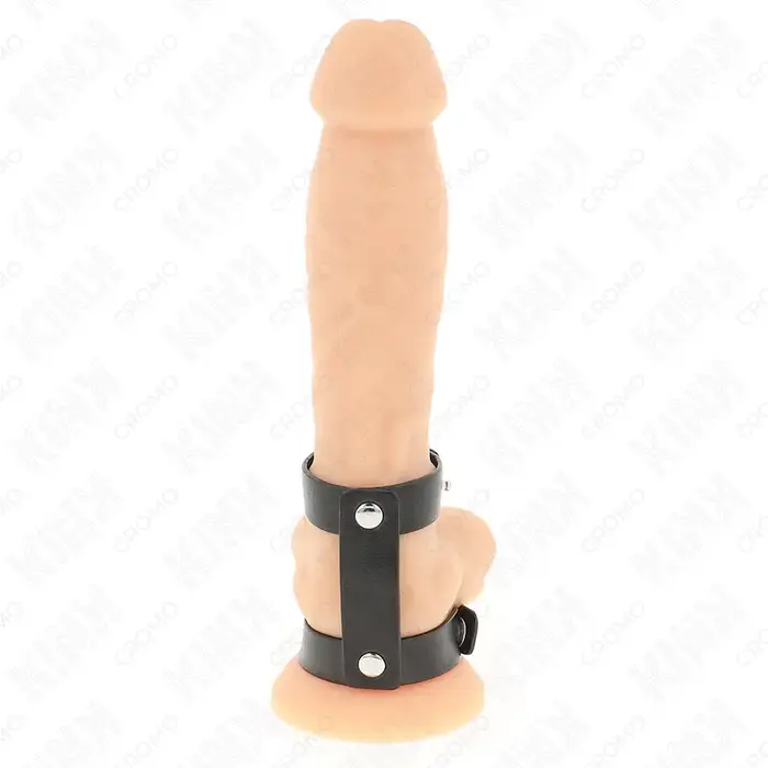 Регулируемое двойное кожаное кольцо KINK RING POWER D-241282 Photo 4
