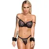 Handcuffs — bad kitty BK Handcuffs Velvet black Photo 4