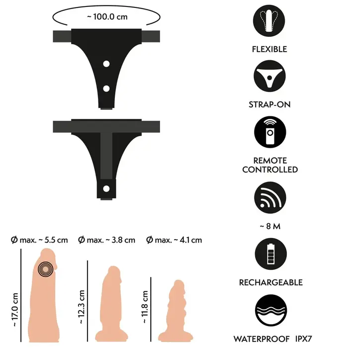 Strap-on harness set You2Toys RC Vibe Photo 15