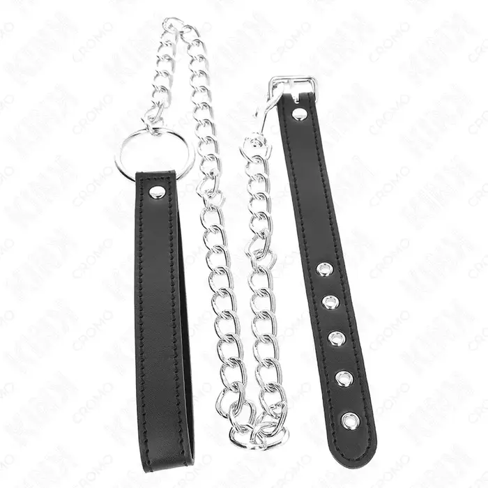 Кожаное эрекционное кольцо KINK RING POWER 21,5 x 2 см Photo 3