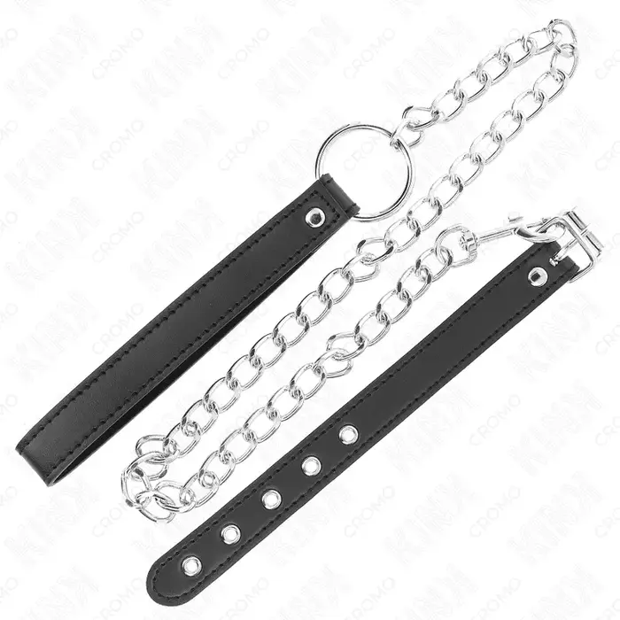 Кожаное эрекционное кольцо KINK RING POWER 21,5 x 2 см Photo 4
