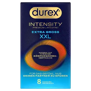 Презервативы Durex Intensity Extra Large — упаковка 8 шт., нитрил, номинальная ширина 61 мм