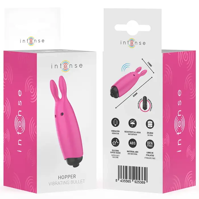 Vibrating bullet INTENSE Hopper Pink — compact 8.3 x 2.4 cm Photo 7