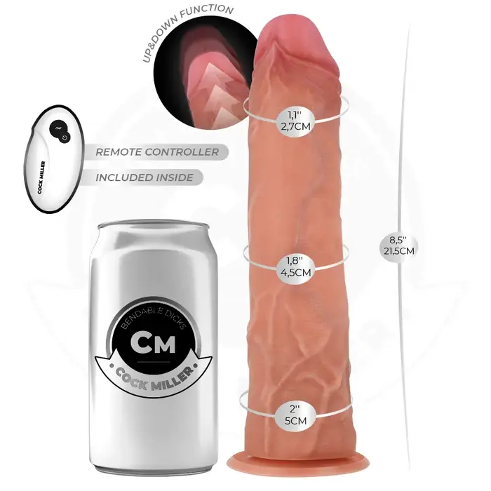 Dildo cock miller D-243374 — 21,5 cm stumšana Photo 3
