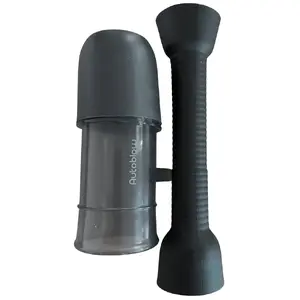 Насадка Stroking Tube Autoblow VacuGlide Small — сменная внутренняя гильза и герметичная крышка, цилиндр 15,2 см × Ø 6 см, втулка Ø 3,1 см
