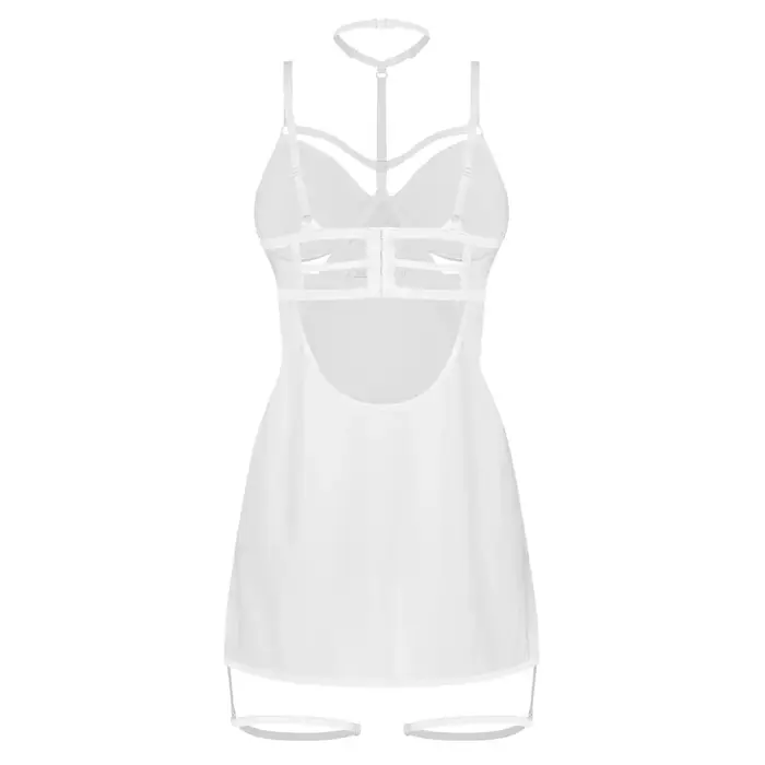 Неглиже OBSESSIVE Chemise Arrowel белое S/M Photo 6