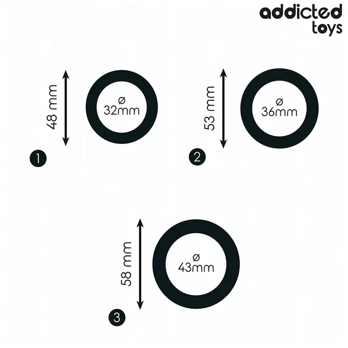 Набор силиконовых колец ADDICTED TOYS Model 1 Photo 4
