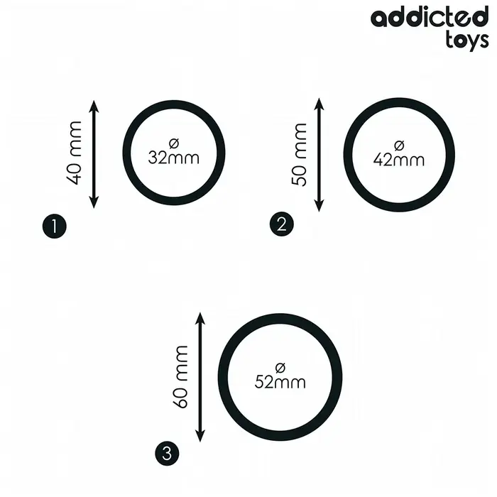 Addicted Toys Silicone Rings Set Model 2 Photo 4