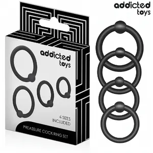 ADDICTED TOYS D-242837 Set of 5 Flexible Silicone Pressure Rings