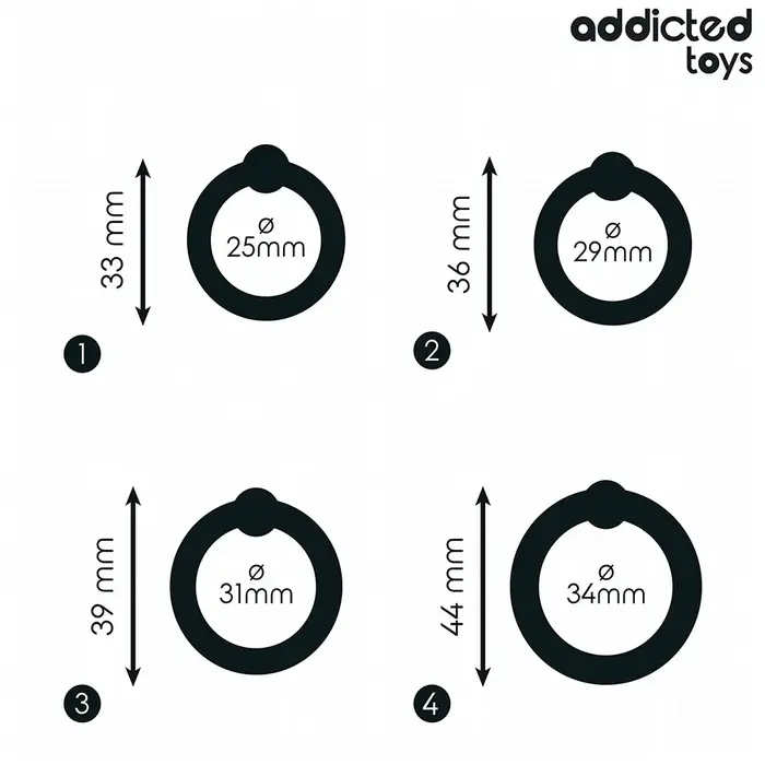 Набор силиконовых колец ADDICTED TOYS D-242837 Photo 4