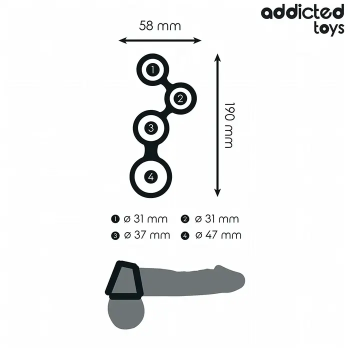 Dzimumlocekļa gredzens addicted toys D-242864 Photo 4