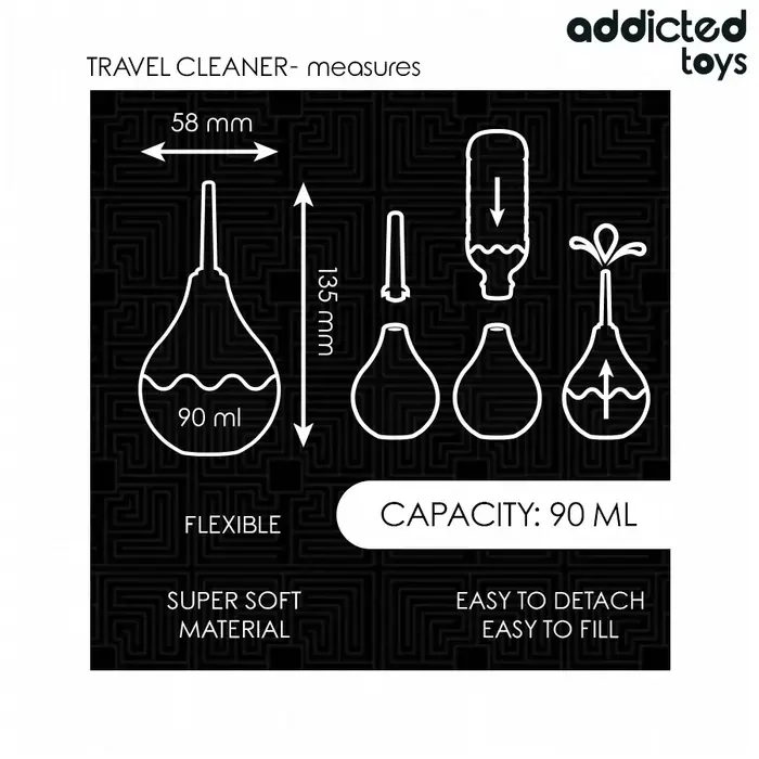 Спрей для анального очищения addicted toys Travel Anal Cleaner 90 мл Photo 5
