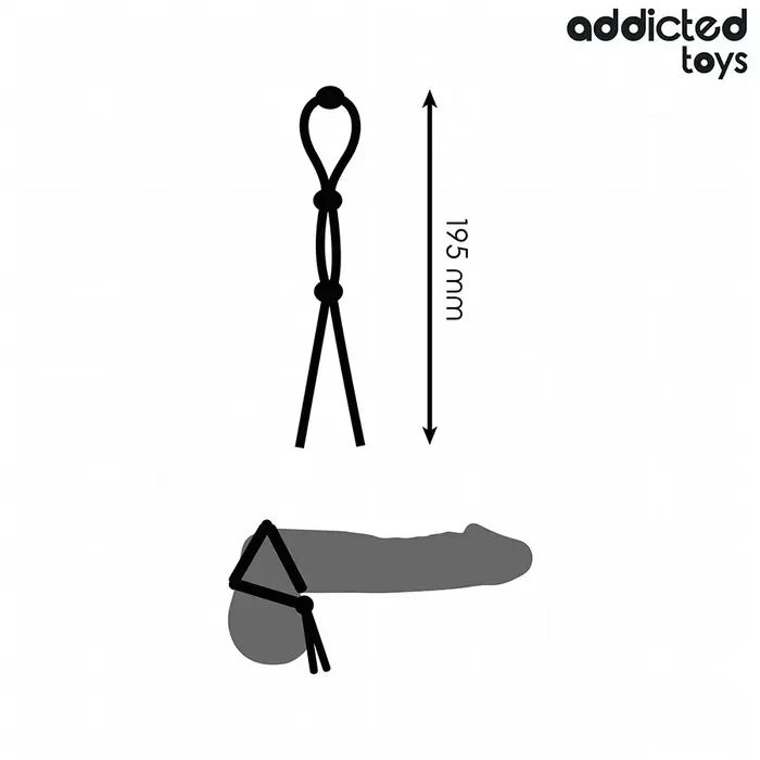 Silikona virve trīskāršai cilpai — addicted toys D-242857 Photo 4