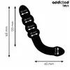 Anālais masāžieris addicted toys dubults silikons 16,5 cm Photo 4