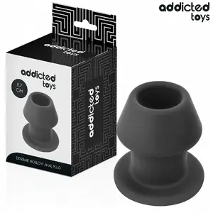 Anal plug — addicted toys Extreme Hollow Silicone M, length 8.7 cm, medium