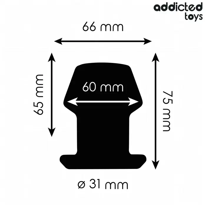 Anal plug Addicted Toys Extreme Hollow S, 7.5 cm Photo 4