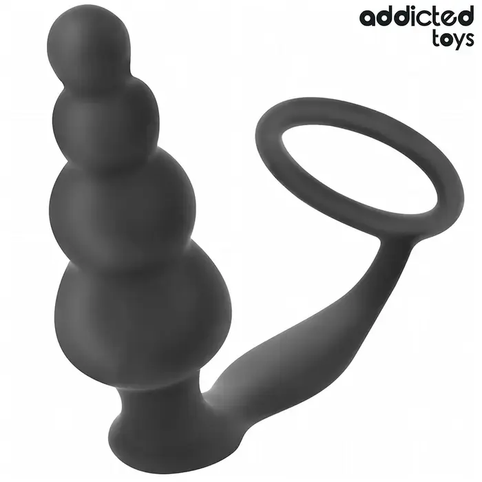 Anal plug addicted toys Model 5 — silicone, ergonomic ring Photo 2