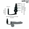 Anal plug addicted toys Model 5 — silicone, ergonomic ring Photo 4