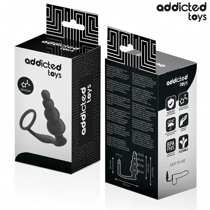 Anal plug addicted toys Model 5 — silicone, ergonomic ring Photo 6