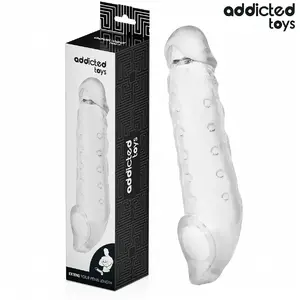 Насадка-удлинитель для пениса, addicted toys, прозрачная, размер S, длина 23 см