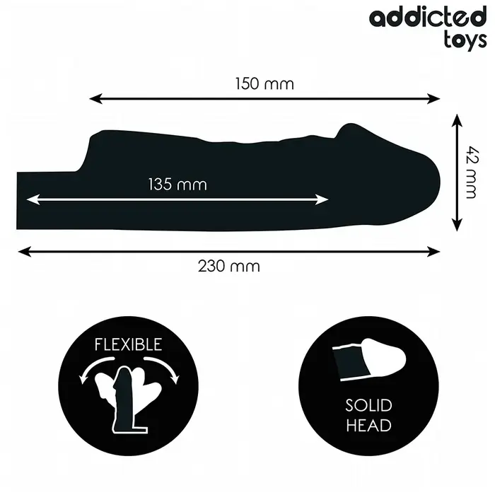 Penis extension sleeve addicted toys size S 23 cm Photo 4
