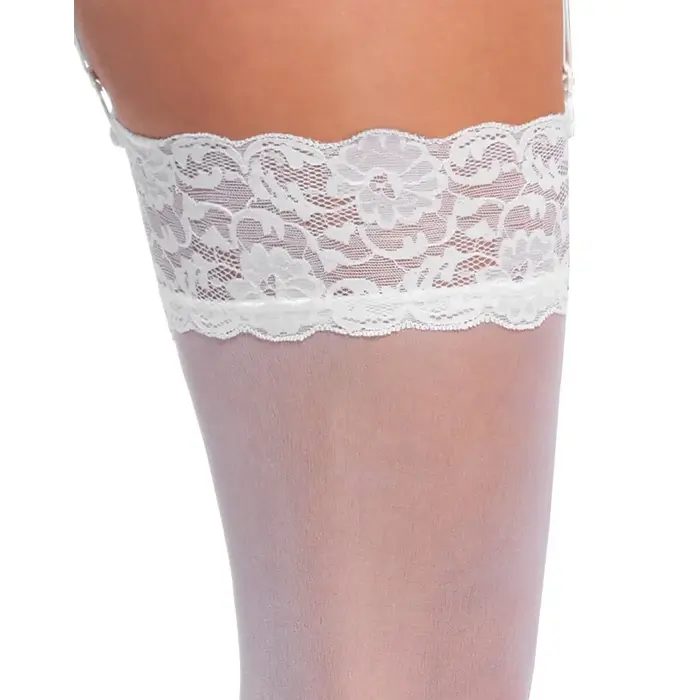 Stockings Cottelli Collection size XL white Photo 6