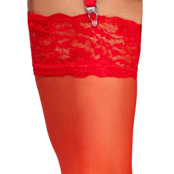 Stockings Cottelli Collection red XL Photo 6