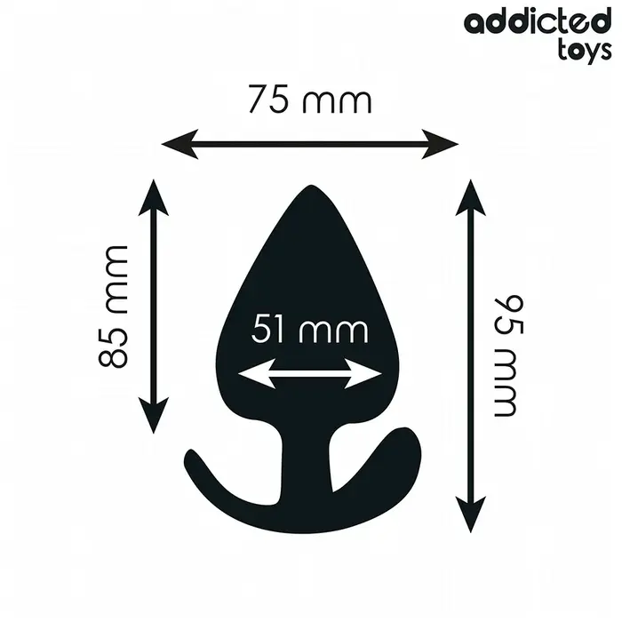 Anal plug Addicted Toys XL — silicone 9.5 cm Photo 4