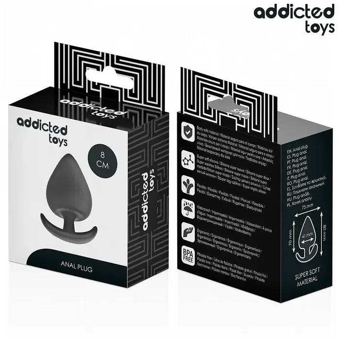 Анальная пробка addicted toys D-242840 — силикон 8 см Photo 7