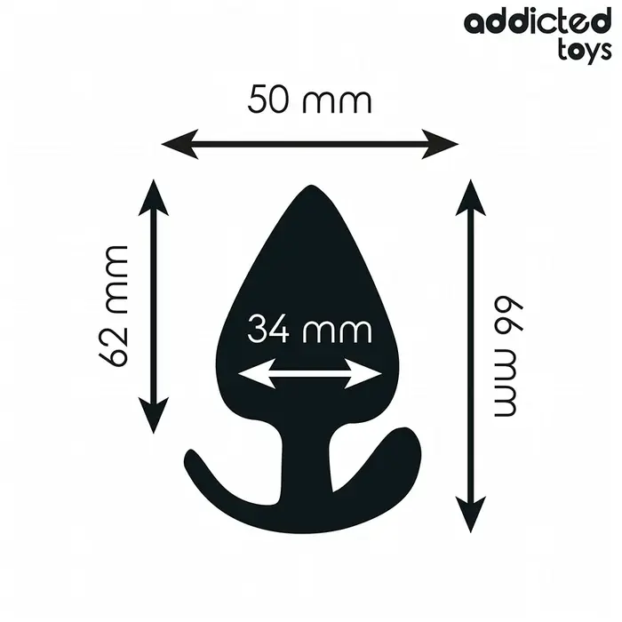 Анальная пробка addicted toys Размер M — силикон 6,6 см Photo 4