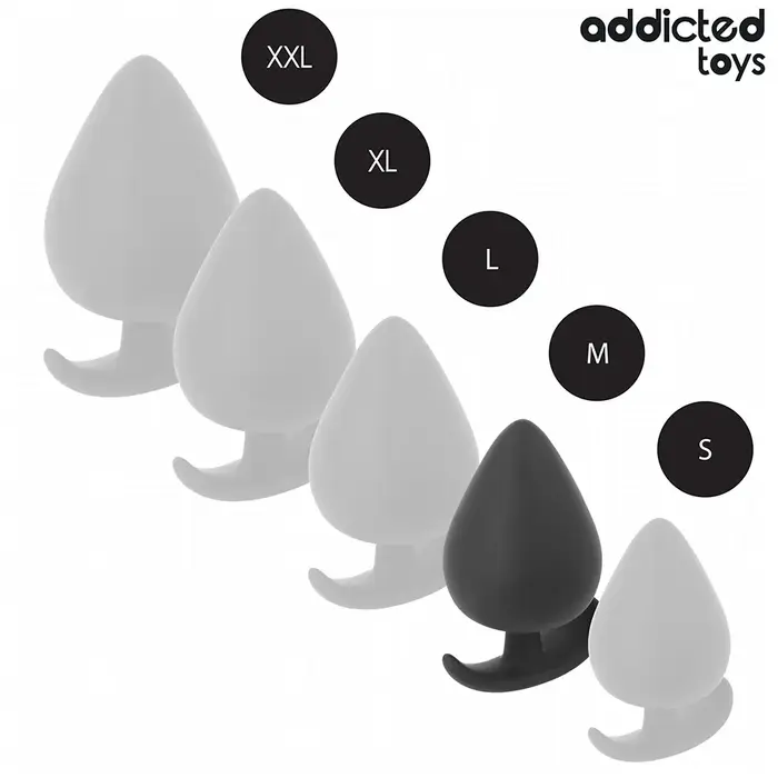 Анальная пробка addicted toys Размер M — силикон 6,6 см Photo 5