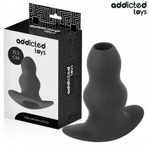 Anal plug, addicted toys hollow silicone XXL 15.2 cm, body-safe silicone, flared base