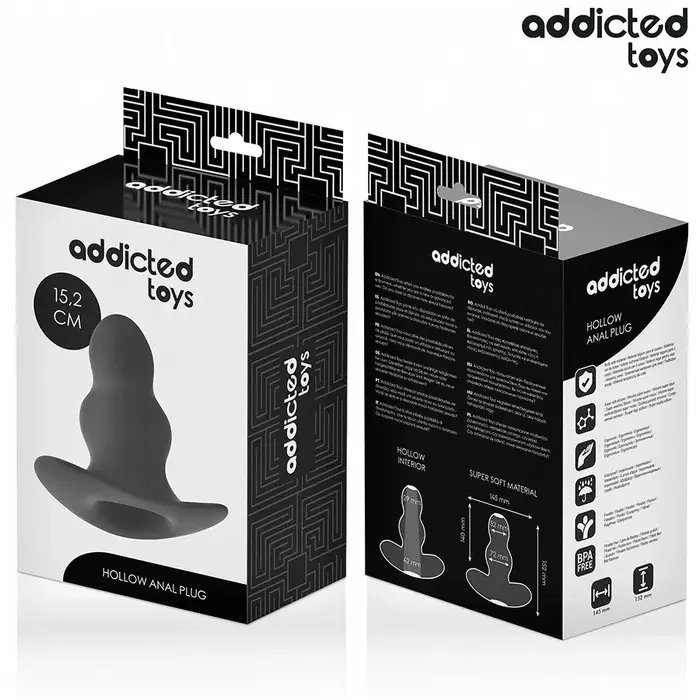 Anālā bumbiņa addicted toys dobumā silikona 15,2 cm Photo 7